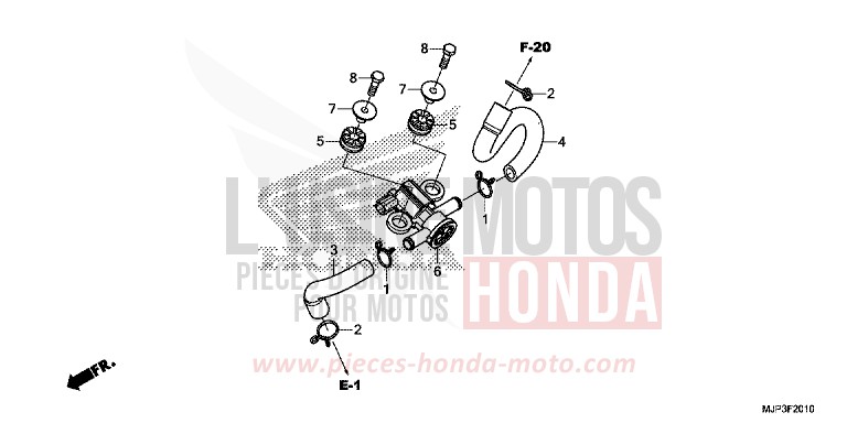 ELECTROVANNE INJECTION D'AIR de Africa Twin VICTORY RED (R334B) 2017